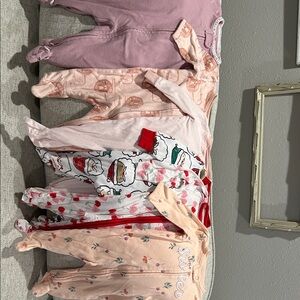 Carter's Kids Pajama Set - Pink, Red, Cream